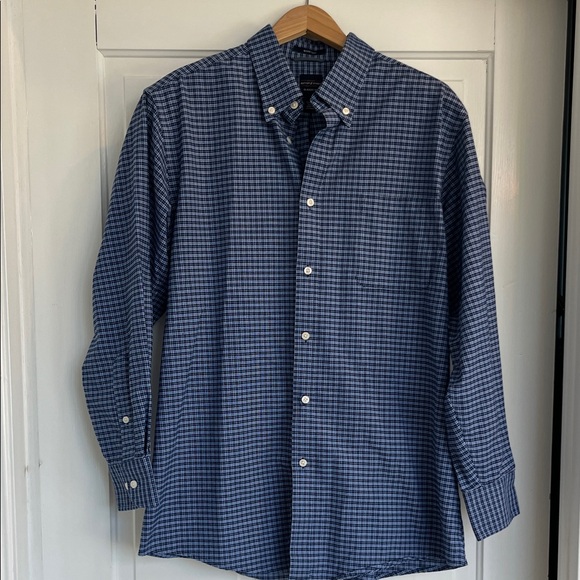 Dockers Other - Men's Dockers Battery Street Blue Checkered Shirt Size Large